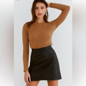Moods by Krizia vintage leather skirt